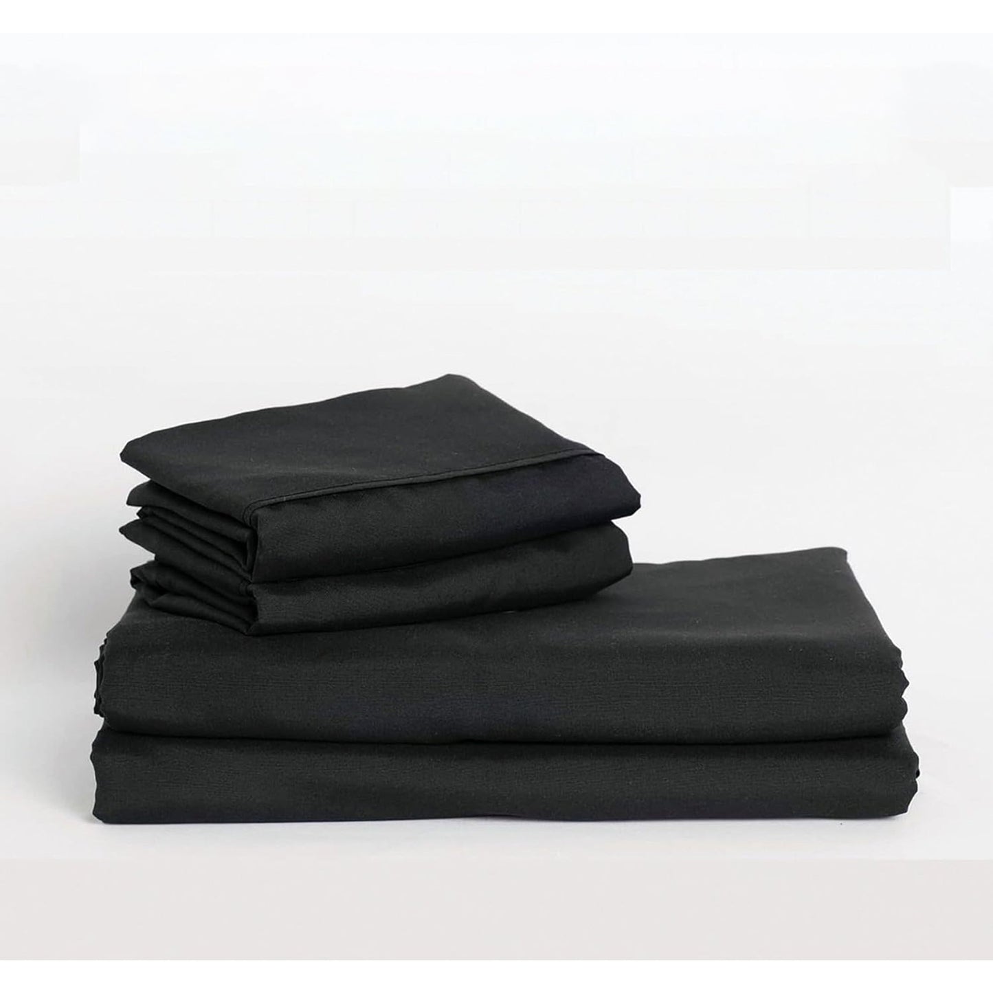 Soft Comfort Breathable Extra Deep Pocket Bed Sheet Set - Black