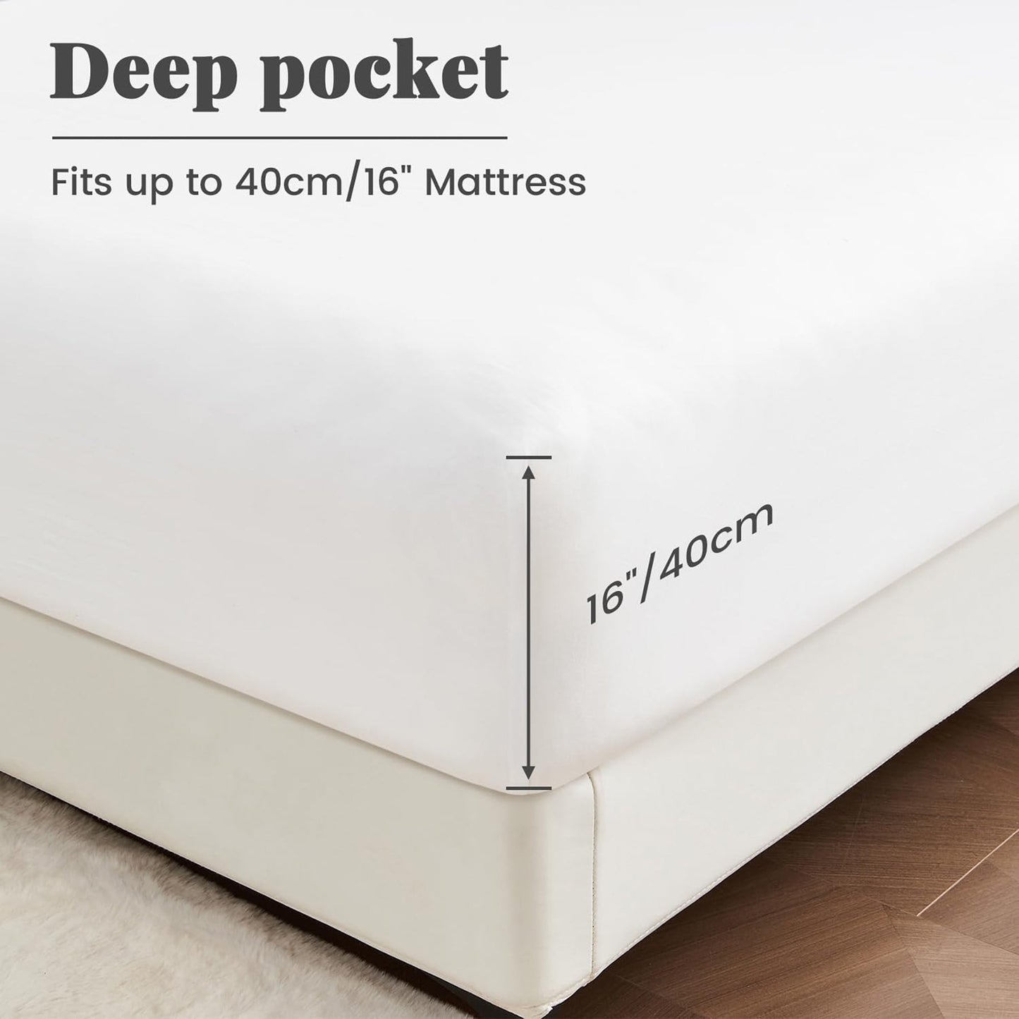 Premium 1800TC Breathable Ultra-Soft Microfibre Single Bed Sheet Set - White