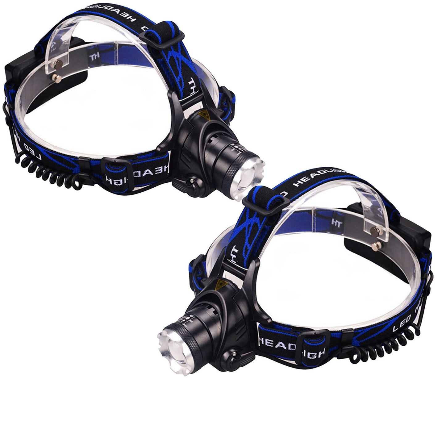 USB Rechargeable LED Head Torch Waterproof Camping Headlight