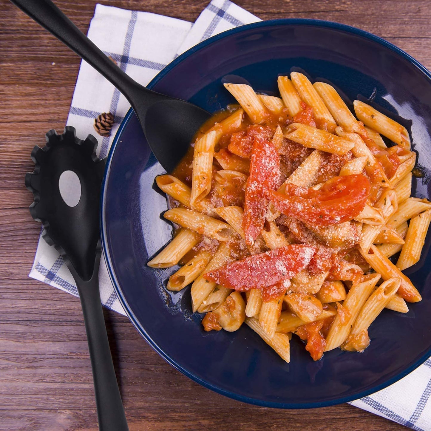 Non Toxic Heat Resistant Non Stick Silicone Kitchen Utensils Cooking Tools Set 14 Pcs - Black