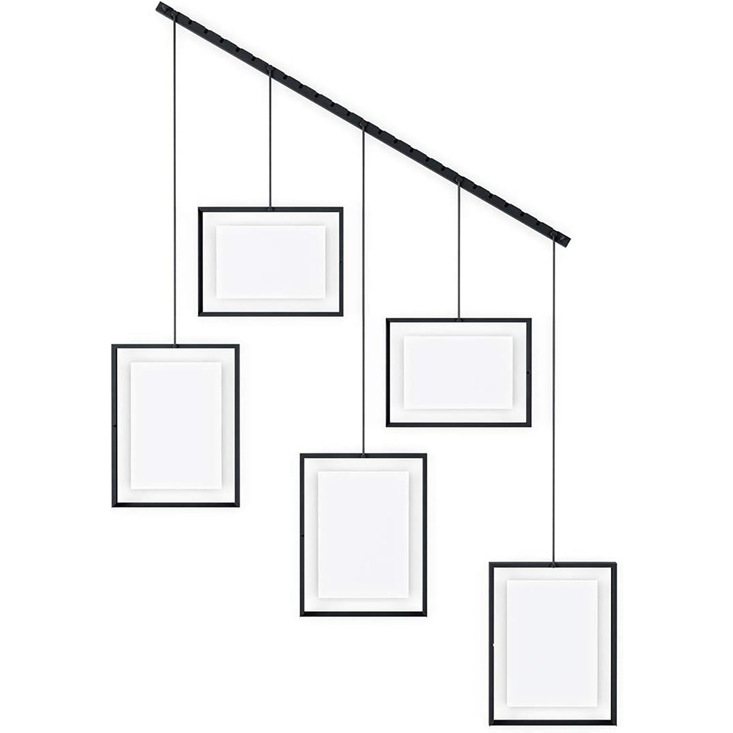 Adjustable Picture Frame Gallery Collage Set for Artwork and More - Black