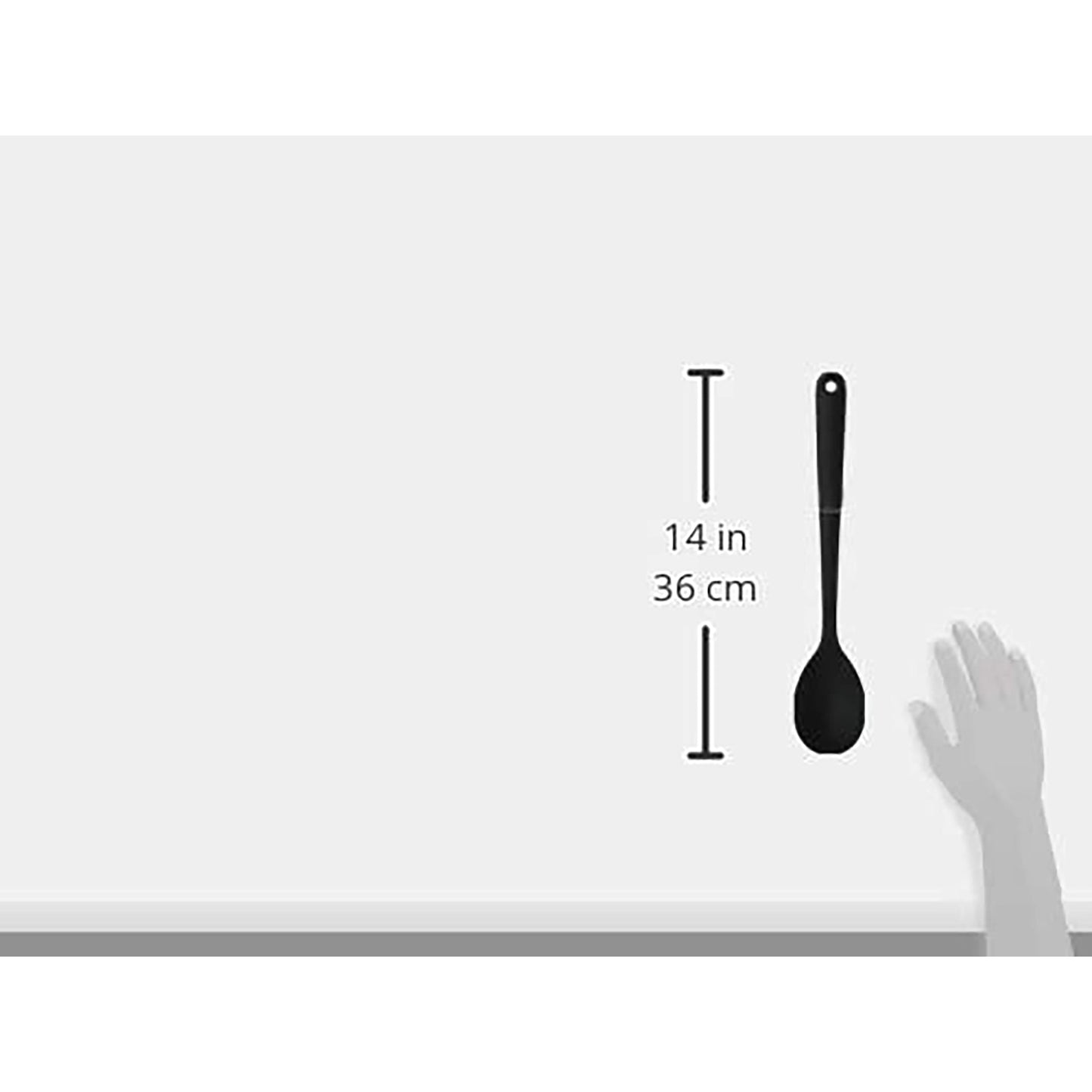 Nylon Cooking Spoon Kitchen Utensil - Black