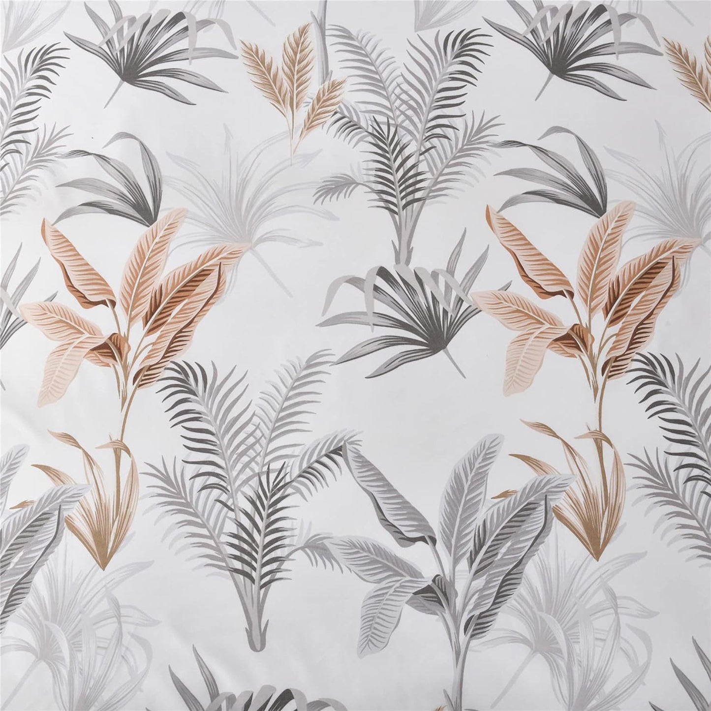 Soft Microfibre Bedding Quilt Cover Set - White Floral