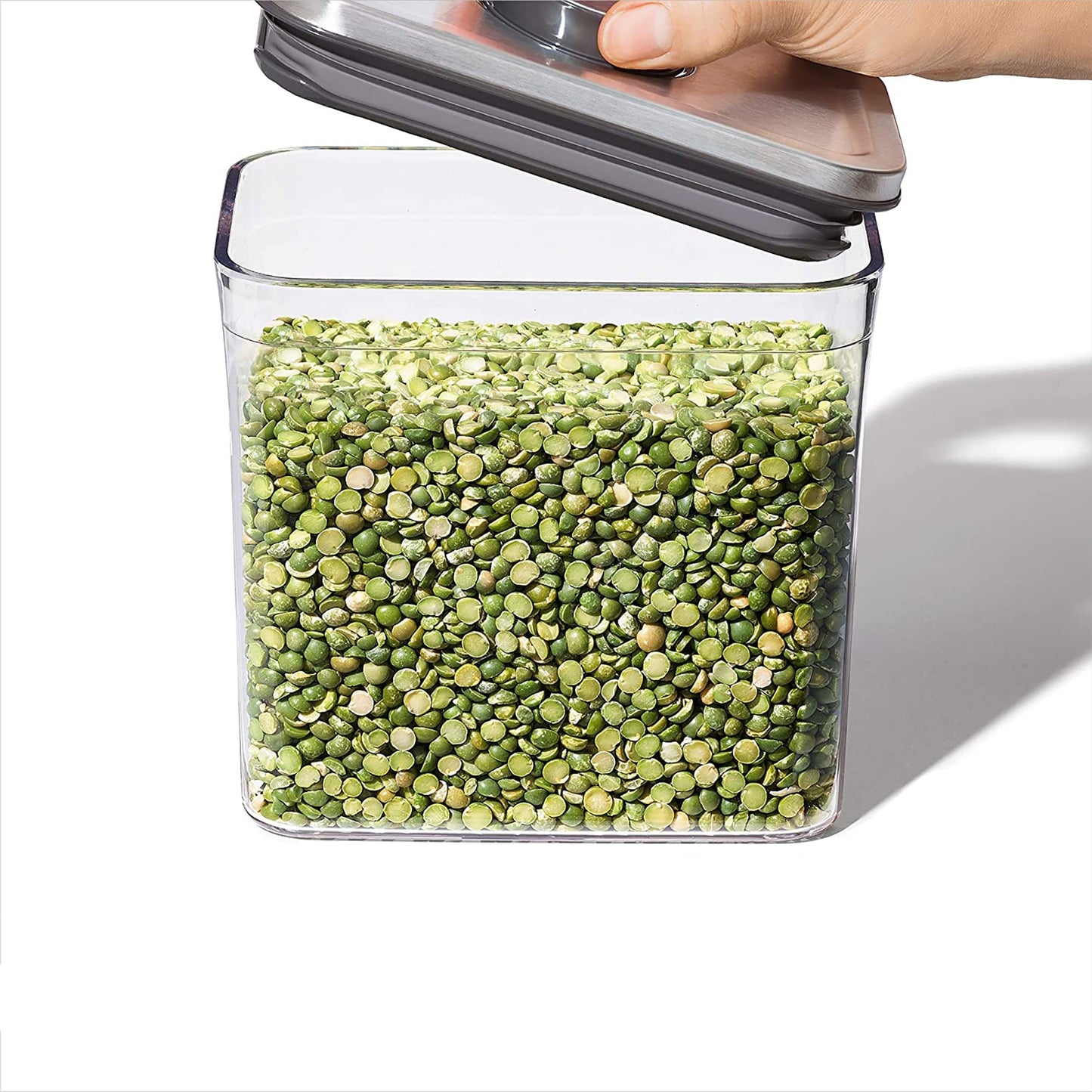 Stainless Steel Pop Rectangle Container 4.2 Litre - Clear