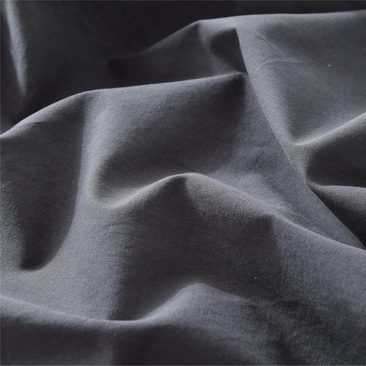 Ultra Soft 100% Washed Cloth Cotton Quilt Cover Set - Grey