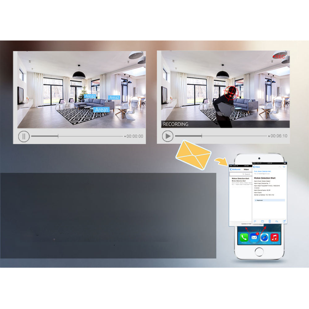 3MP Wireless Security Camera System IP CCTV Home