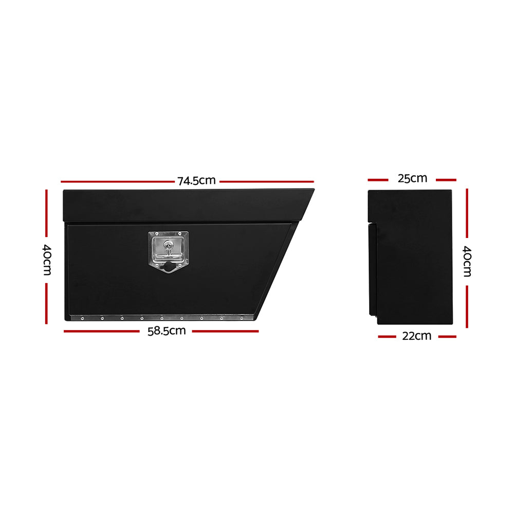 Ute Toolbox Under Tray Aluminium Underbody - Right Undertray