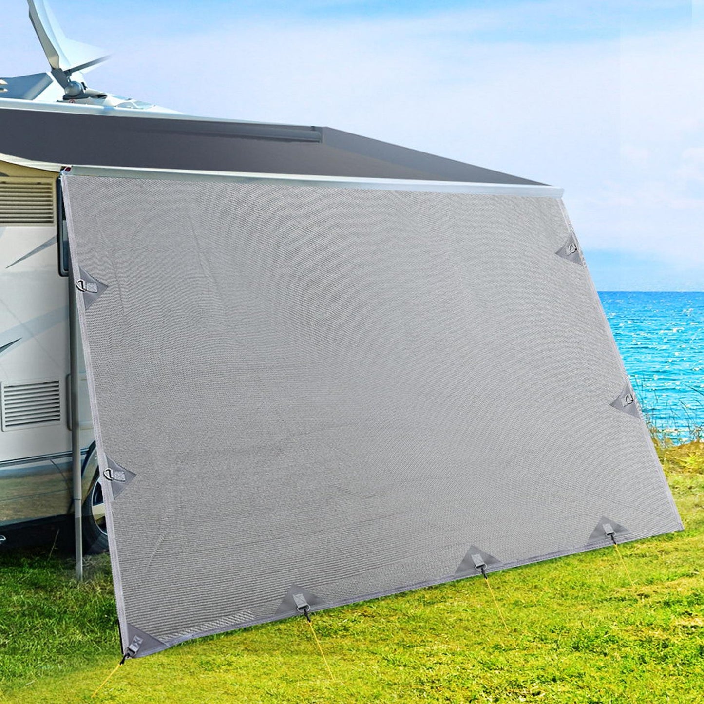 Caravan End Screen - Grey