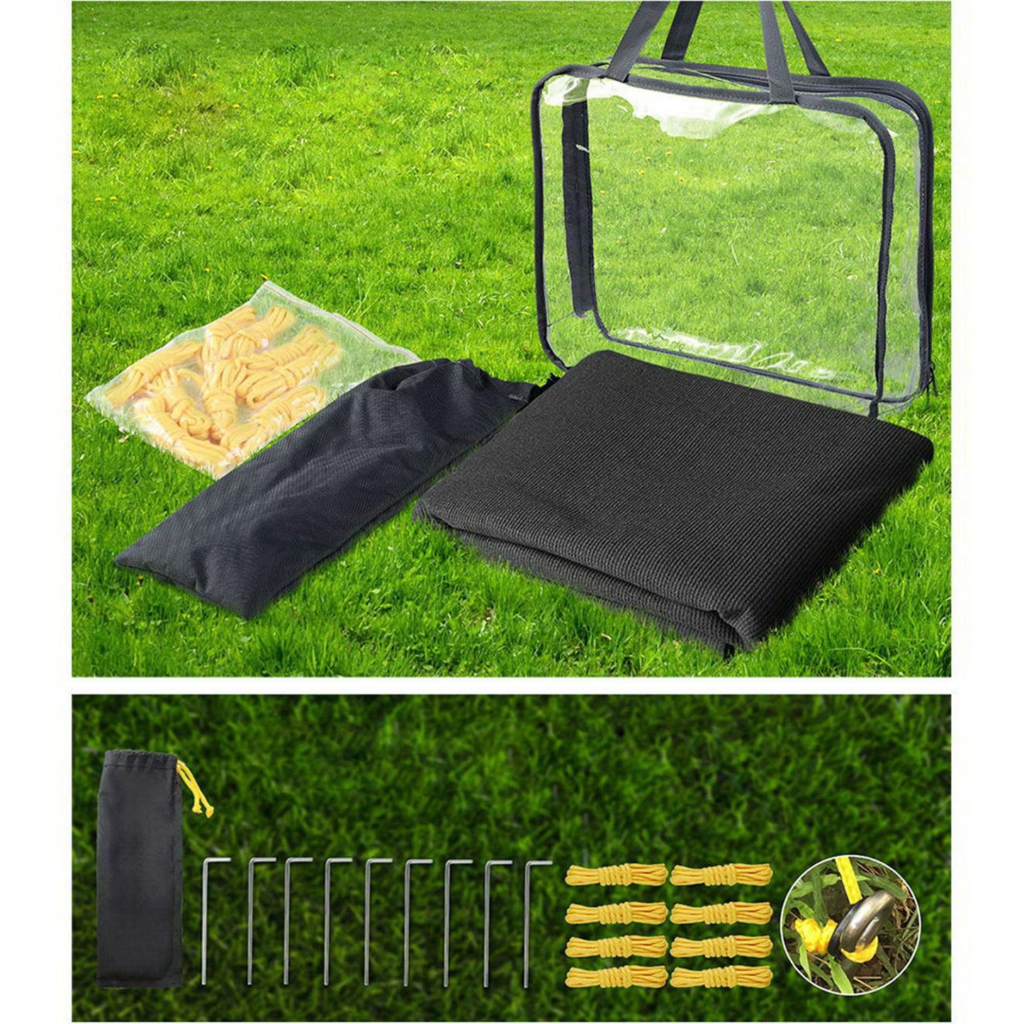 Reversible Caravan End Screen - Black