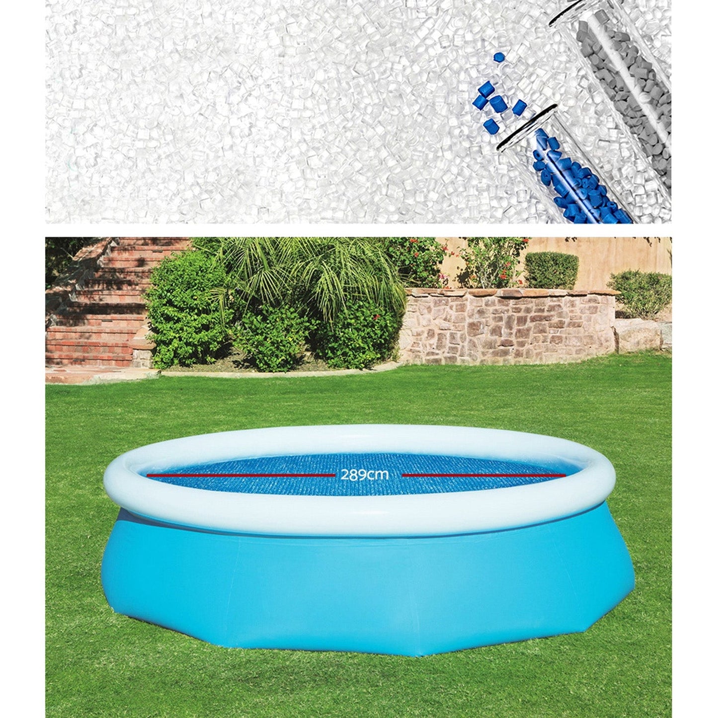 Solar Pool Cover Blanket for Swimming Pool Round Pool - 10ft 305cm
