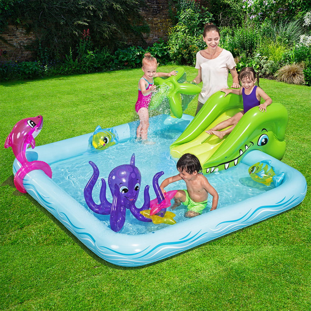 Kids Inflatable Outdoor Swimming Pool Aquarium - 308L