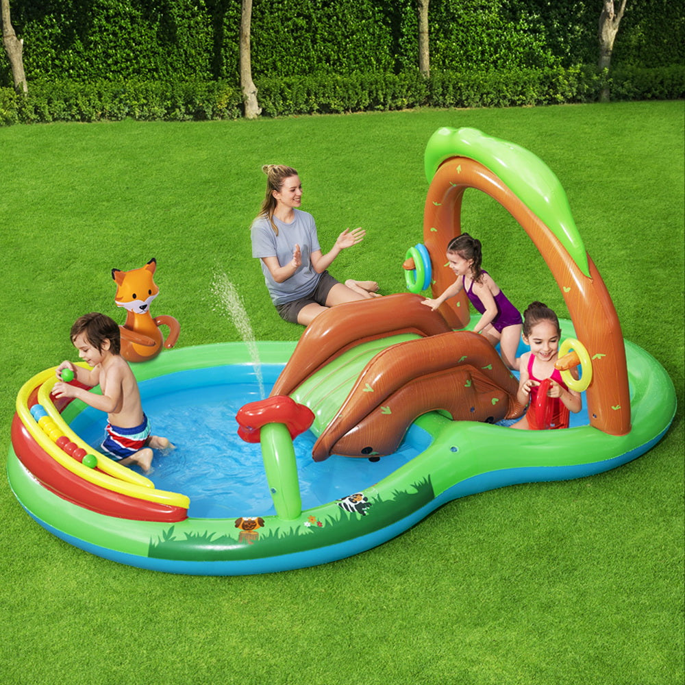 Kids Inflatable Outdoor Double Swimming Pool