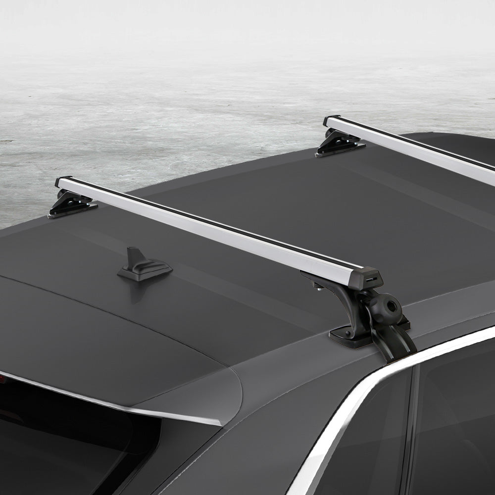 Universal Car Roof Rack Cross Bars Aluminium Carrier Silver - 1450mm