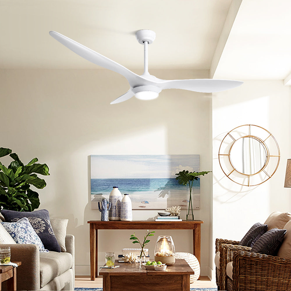 Ceiling Fan With Light Remote DC Motor 3 Blades 1300mm - 52"