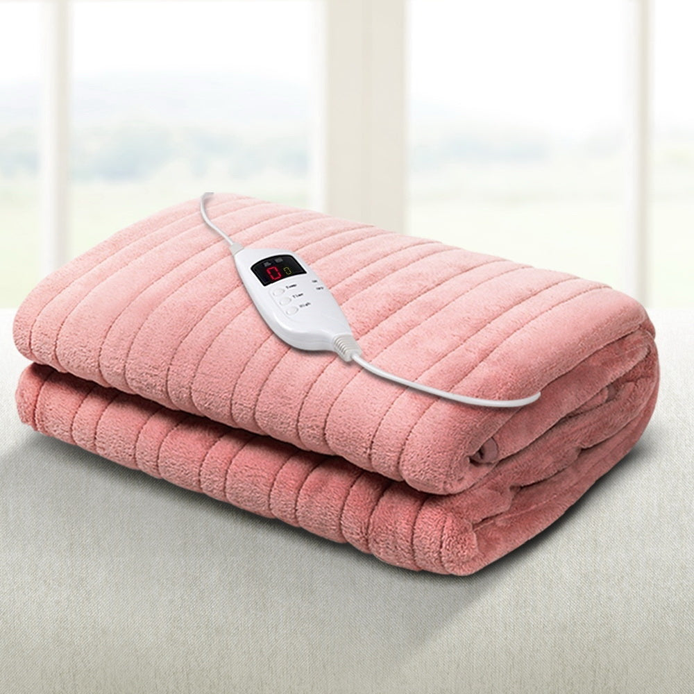 Electric Heated Snuggle Blanket - Pink