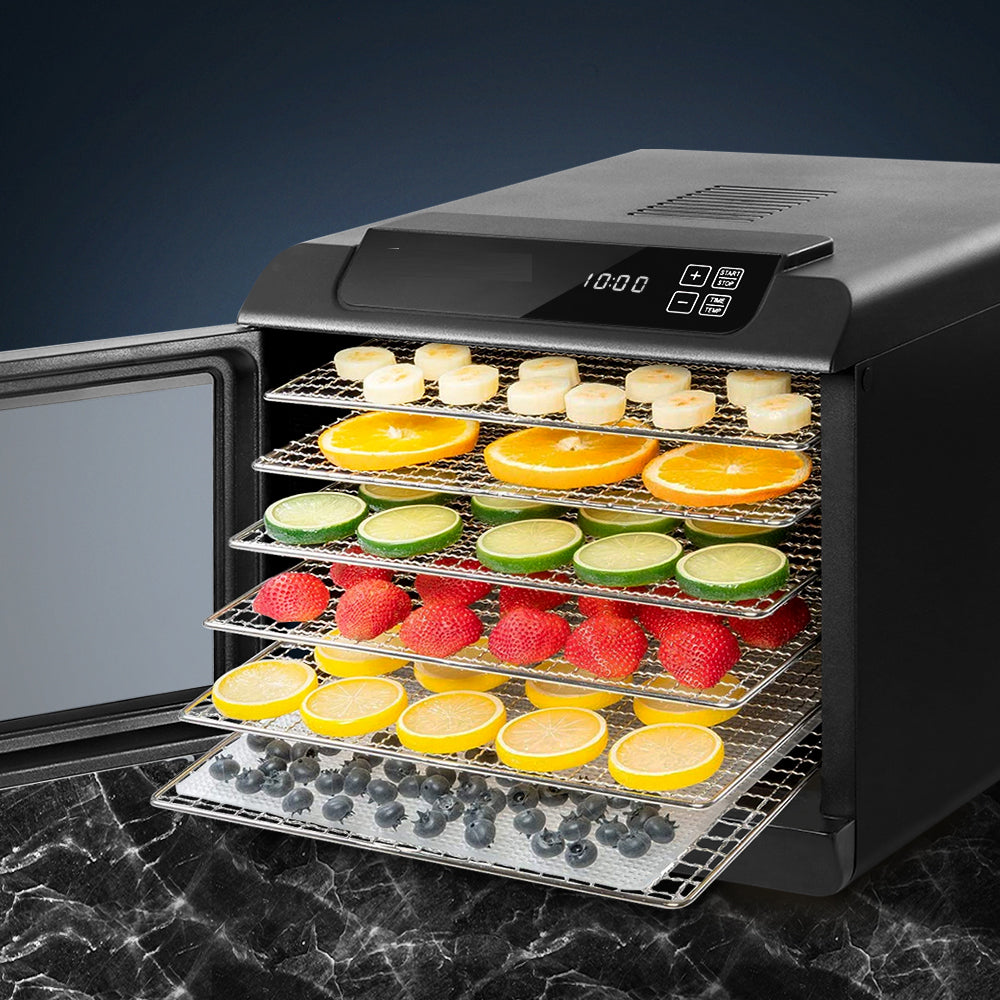 Commercial Food Dehydrator 6 Tray - Black