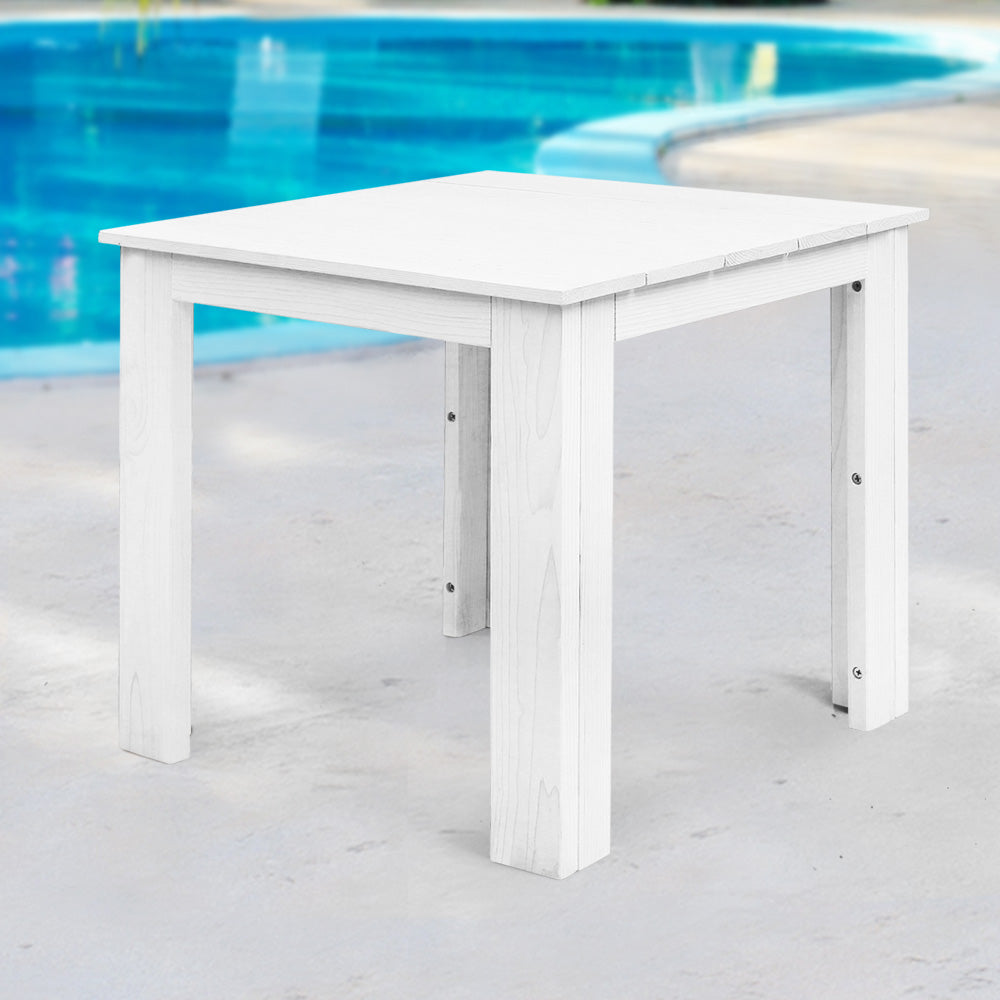 Outdoor Side Table - White