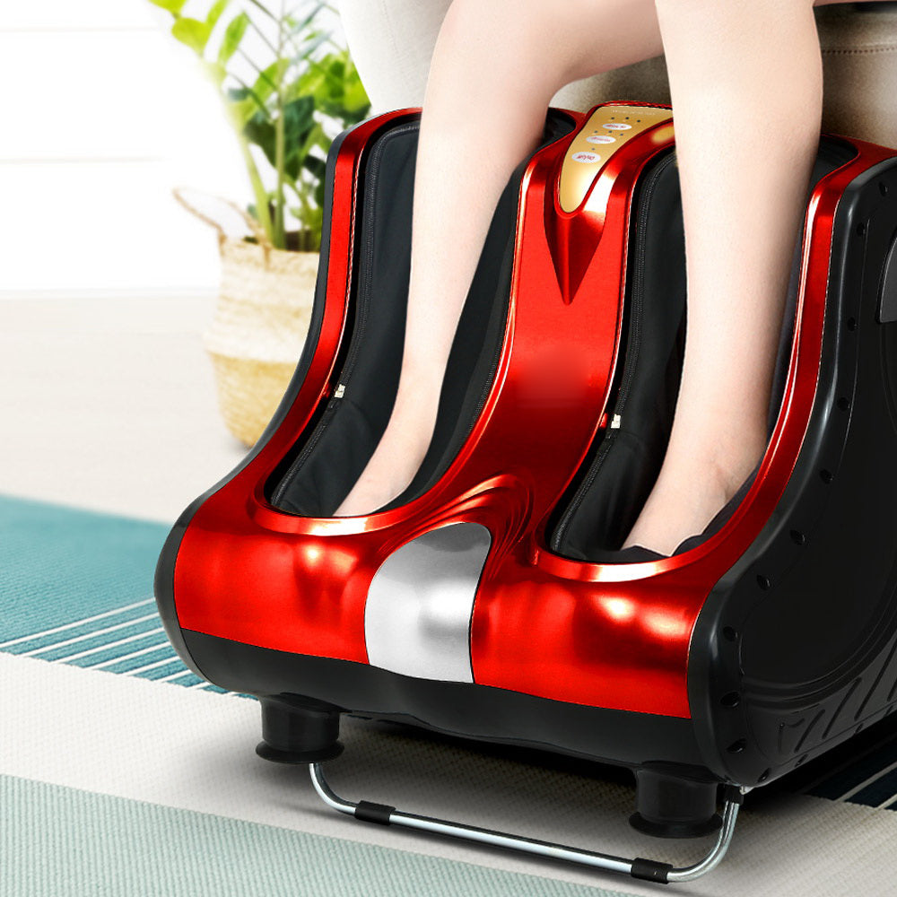 Shiatsu Ankle Calf Foot Massager - Red