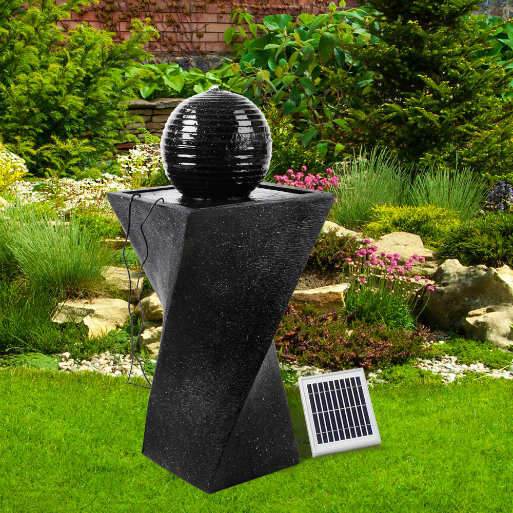 Solar Powered Water Fountain - 4 LED Lights
