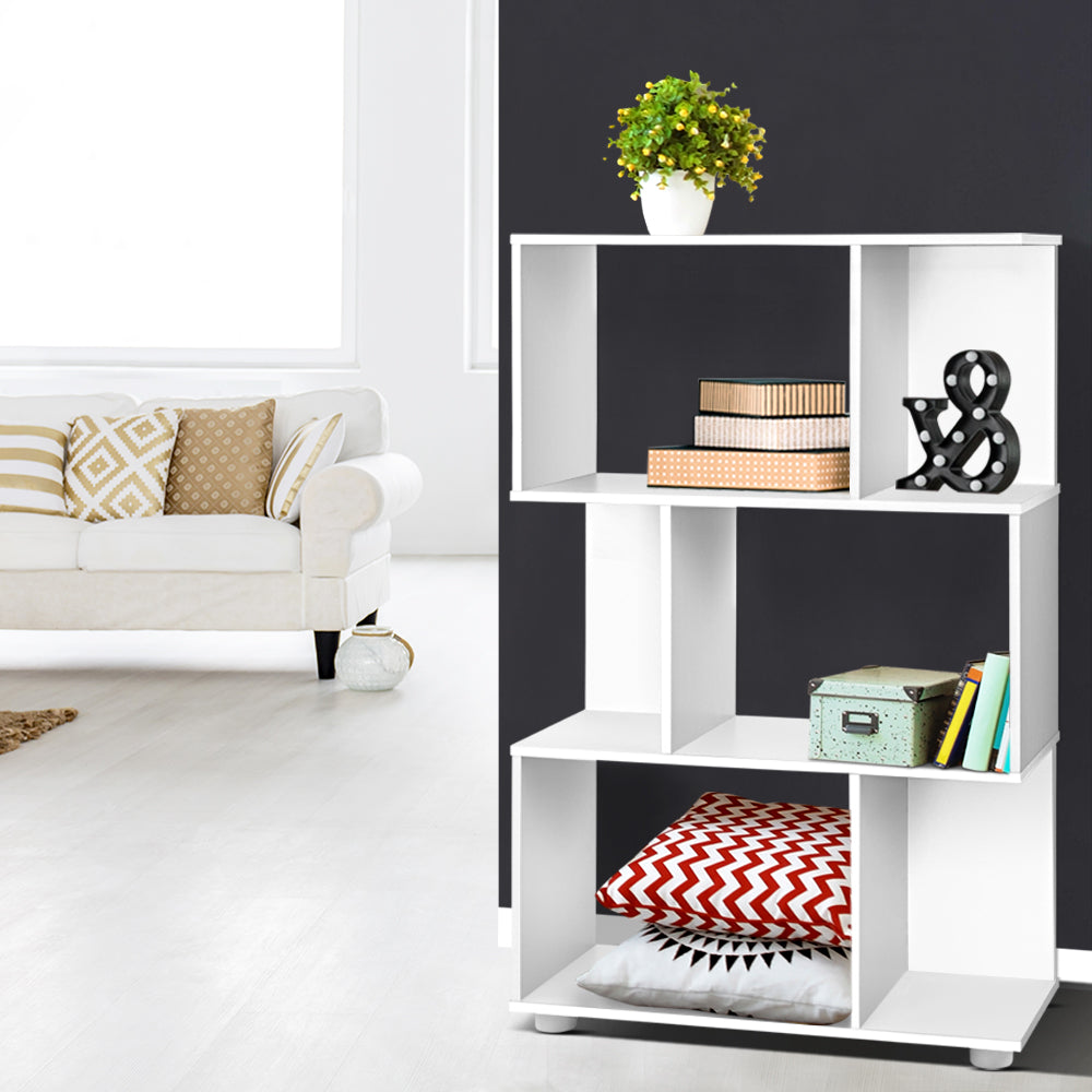 DIY 3 Tier Zig Zag Bookshelf - White