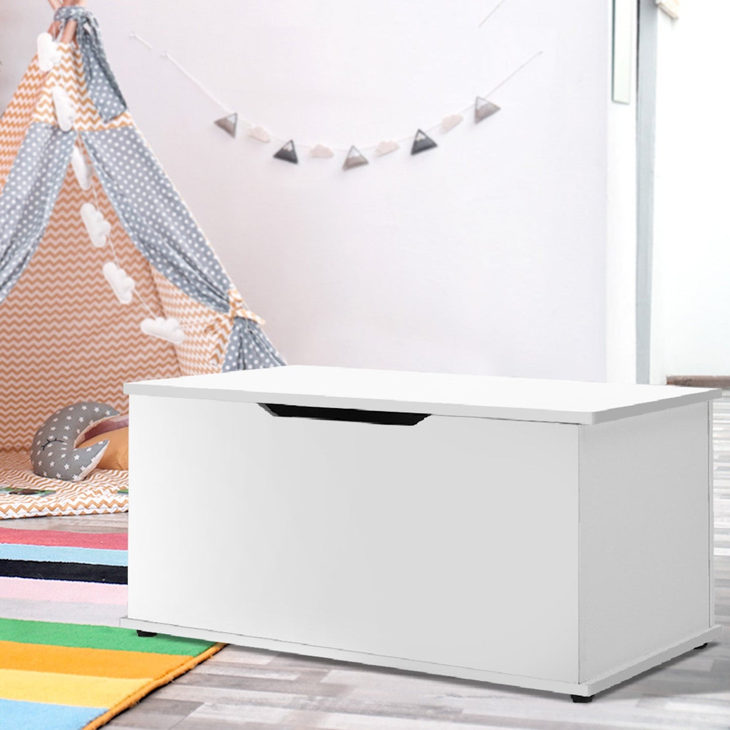 Kids Toy Storage Cabinet Clothes Bench