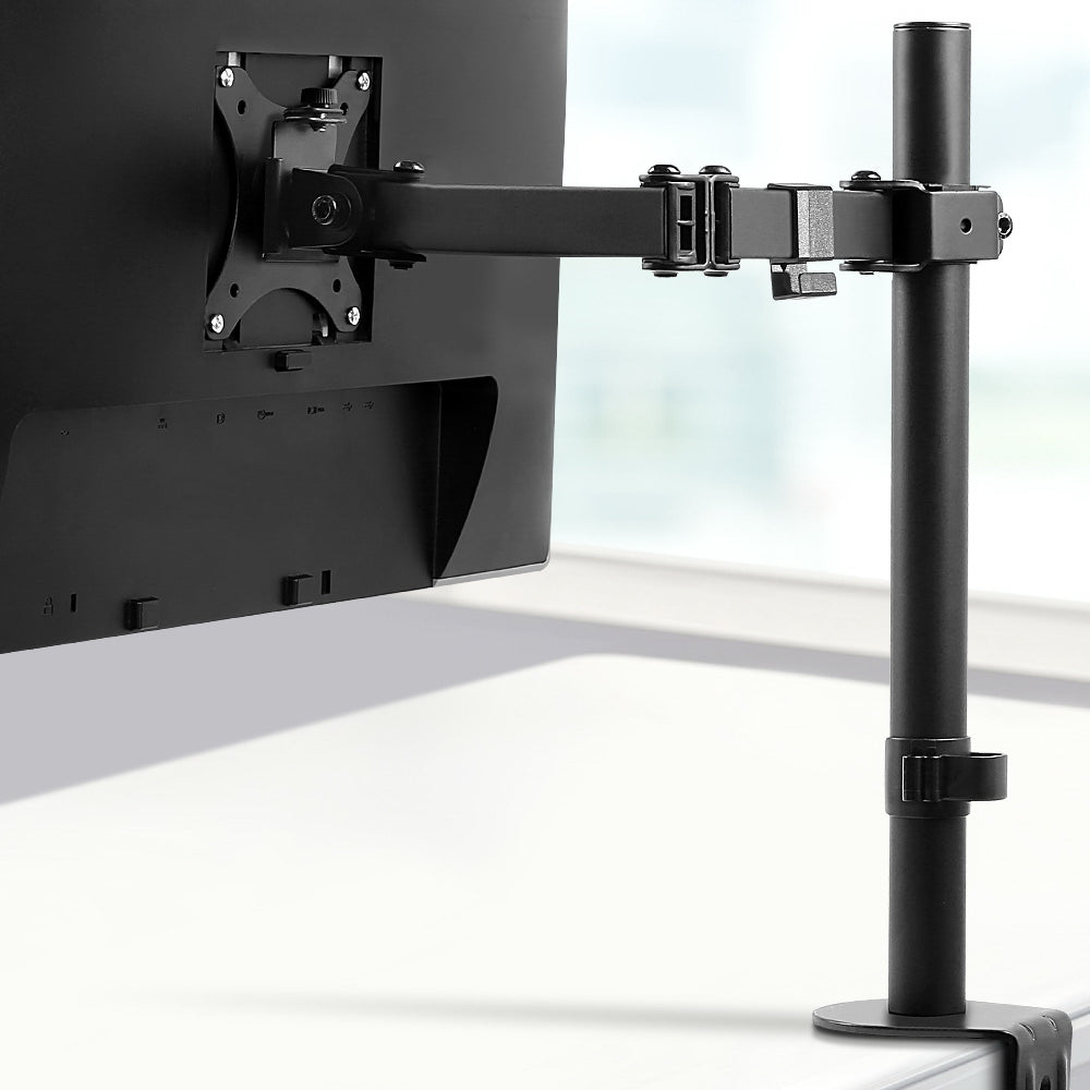 Single Monitor Arm Stand Brackets - Black