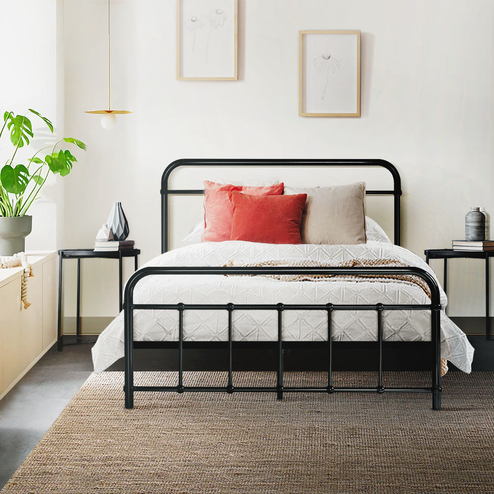 Metal Bed Frame KS King Single - Black