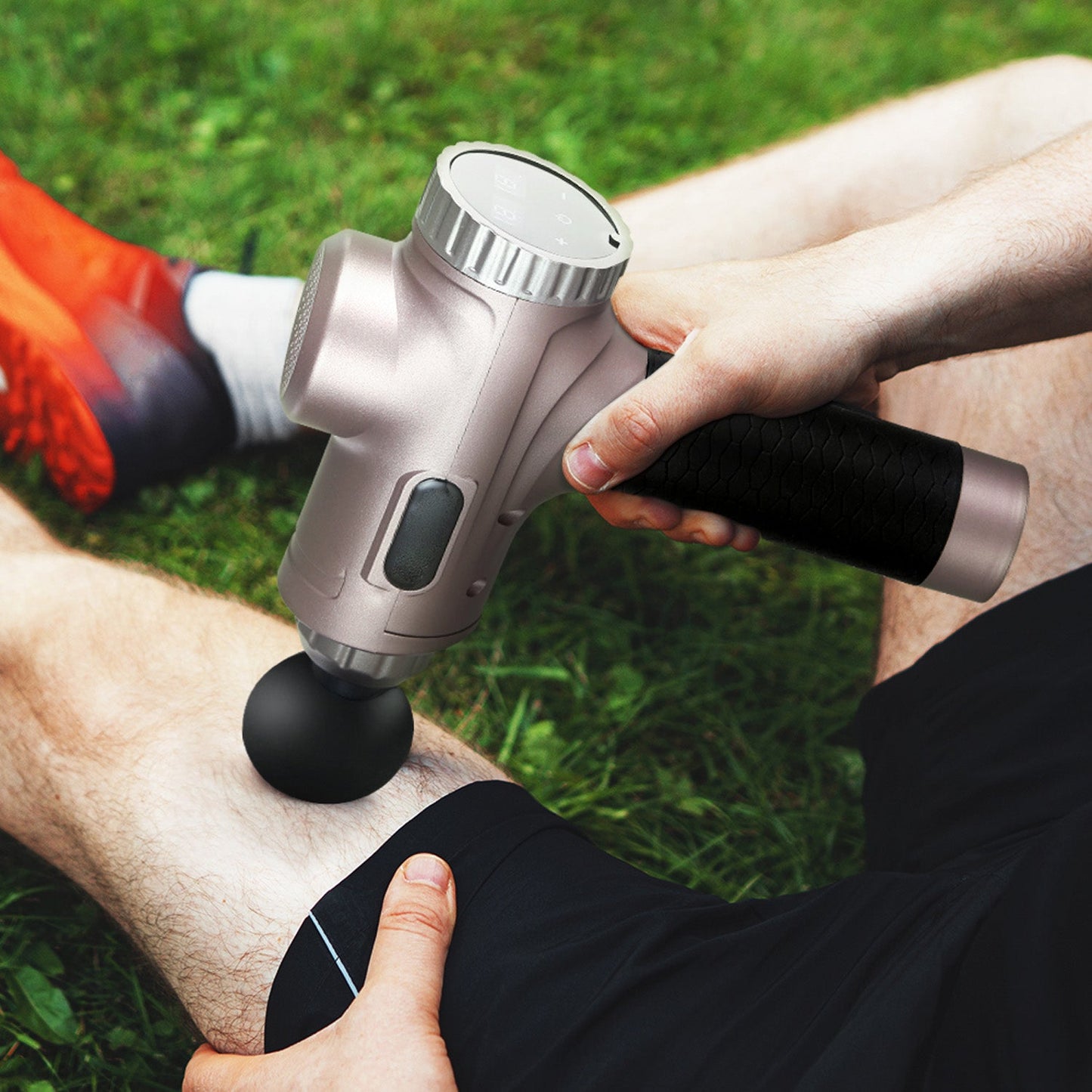 Electric Massage Gun with LCD - Gold