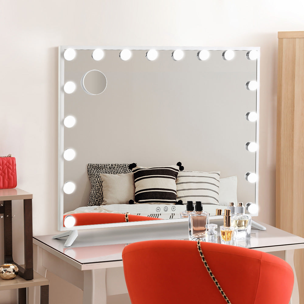Makeup Mirror with 18 LED Bulbs - 65cm x 80cm