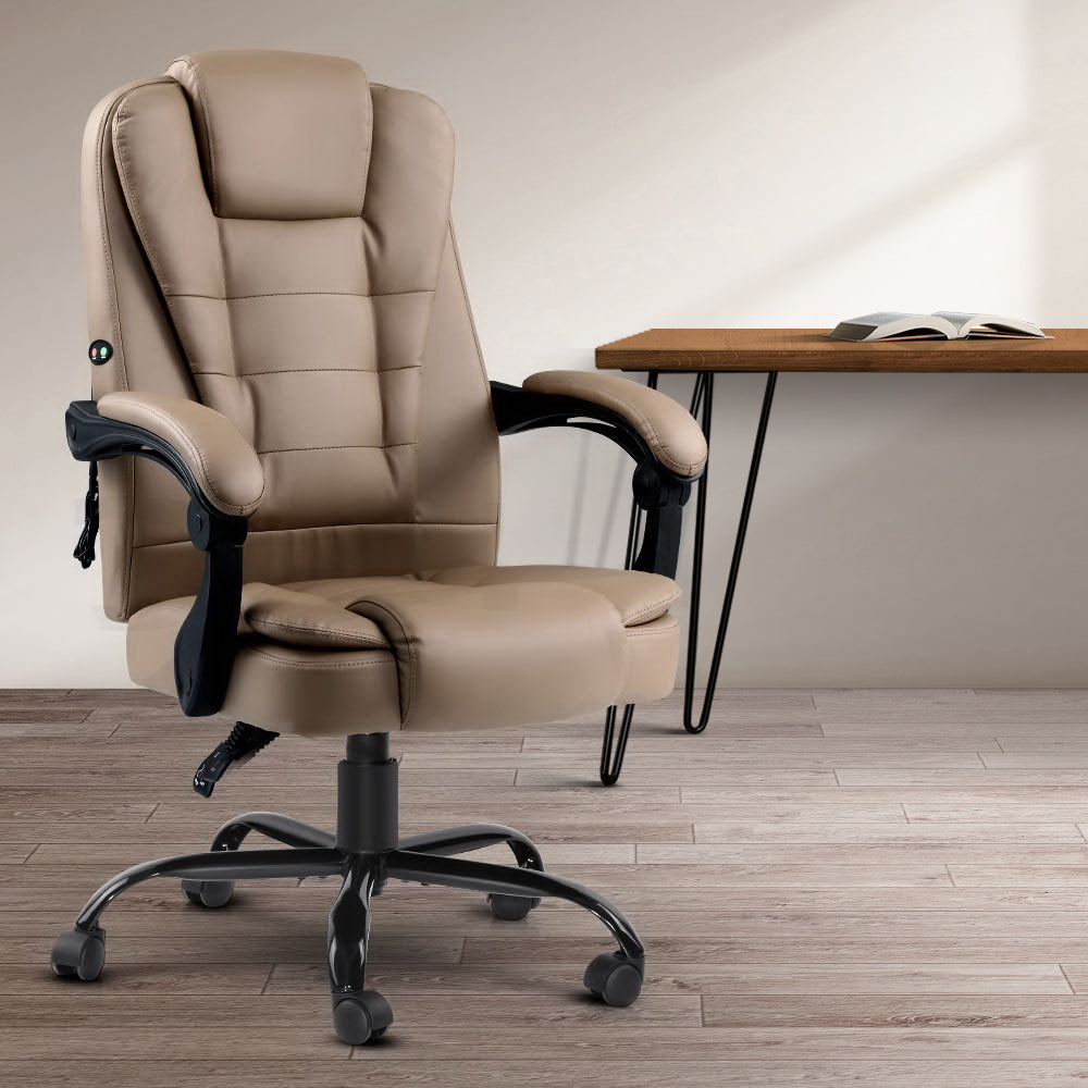 Gaming and Office Computer Desk Chair - Beige