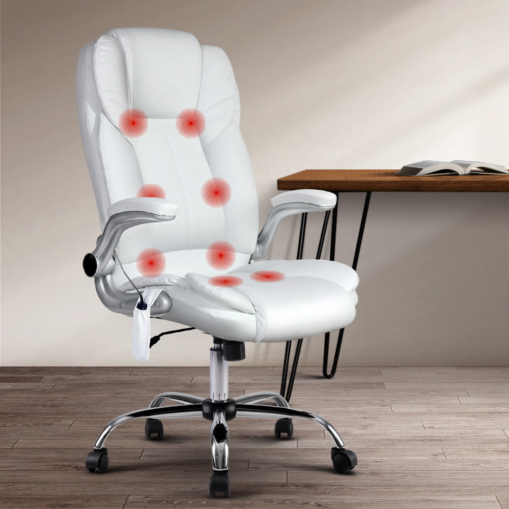 Massage and Office Computer Desk Chair - White
