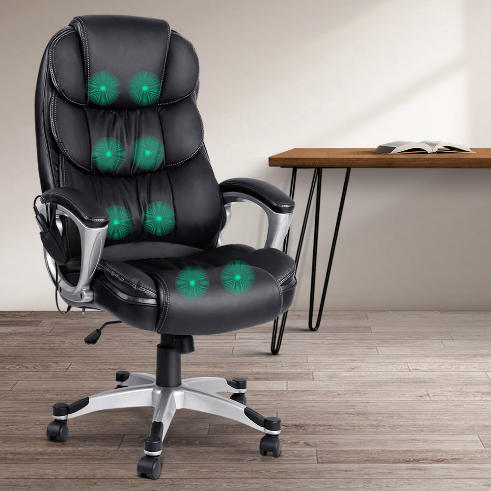 Massage and Office Computer Desk Chair - Black
