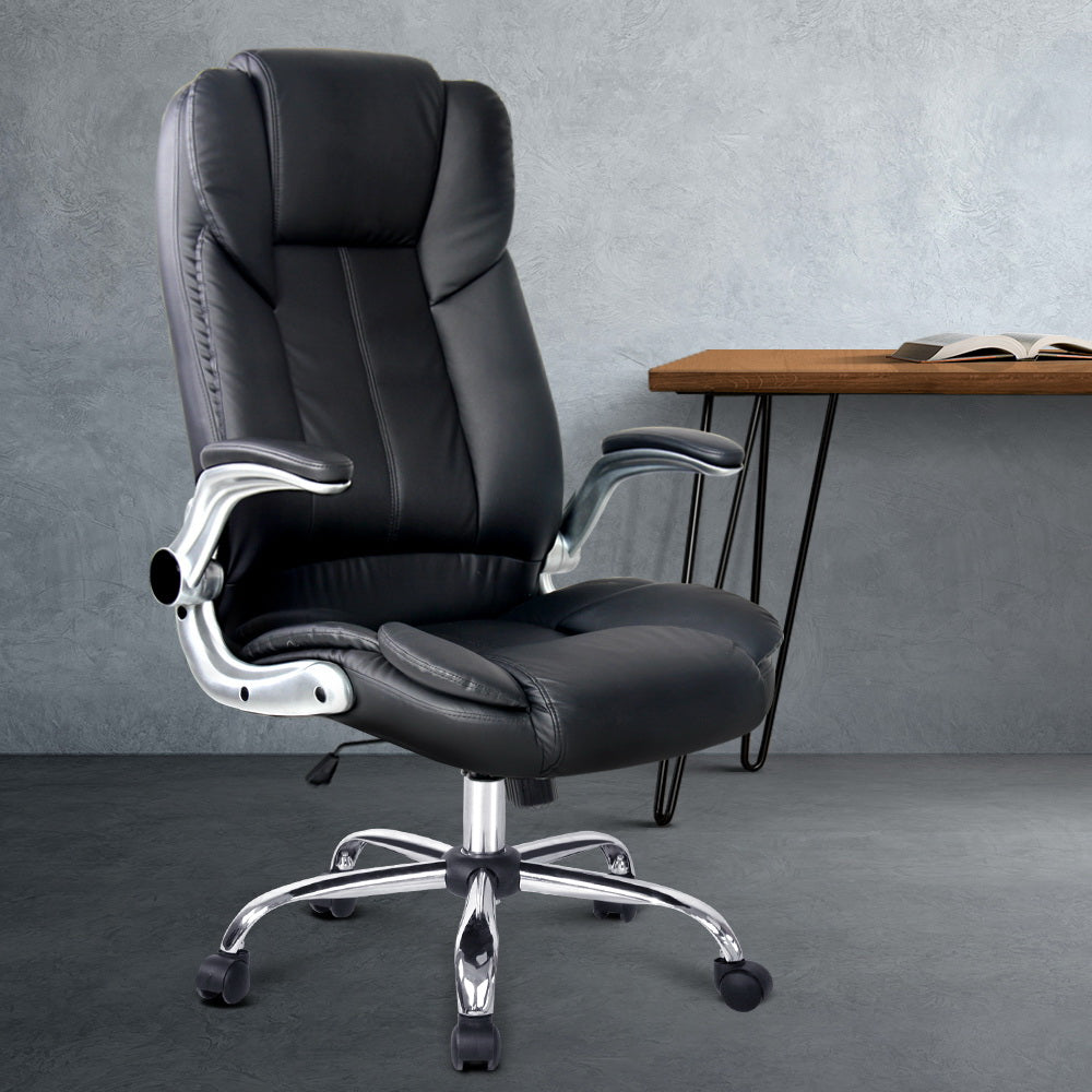 Office Executive Massager Computer Desk Chair - Black