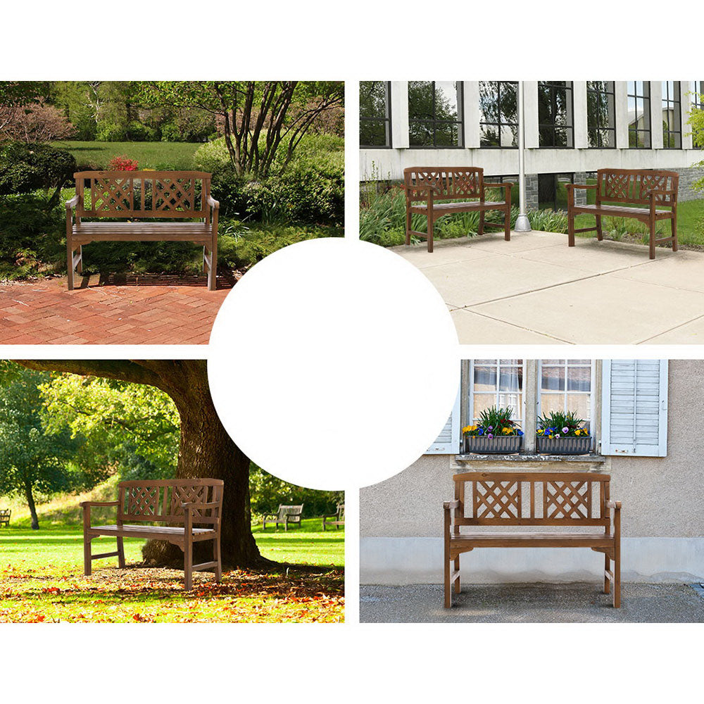 Wooden Garden Seat Patio Furniture - Brown