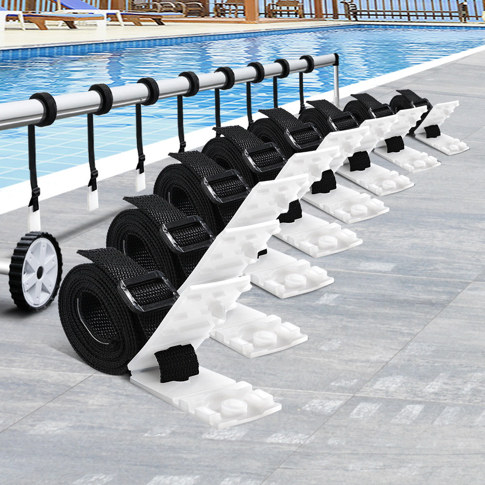 Swimming Pool Cover Roller Attachment Strap - 8pcs