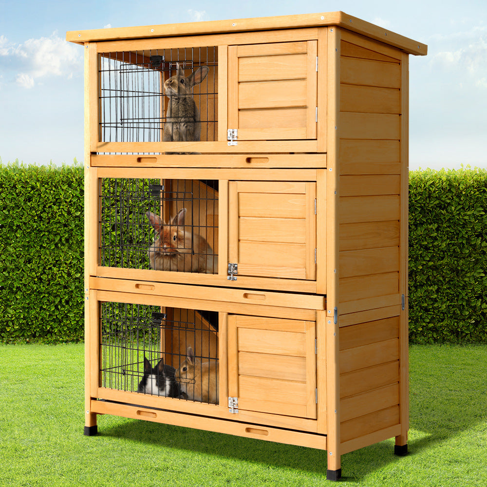 Chicken Coop Rabbit Hutch Wooden Pet Cage - L