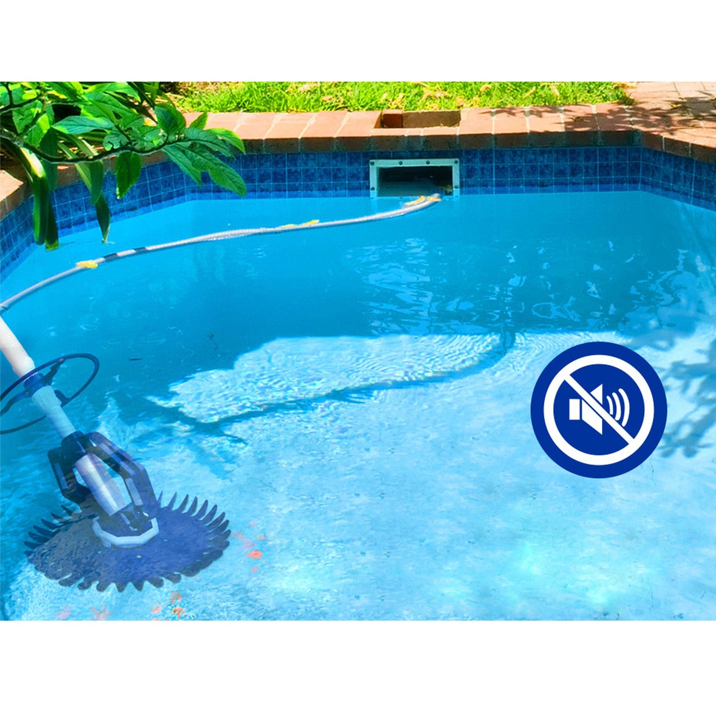 Vacuum Pool Cleaner Blue - For 0.8 to 3m Deep Pool