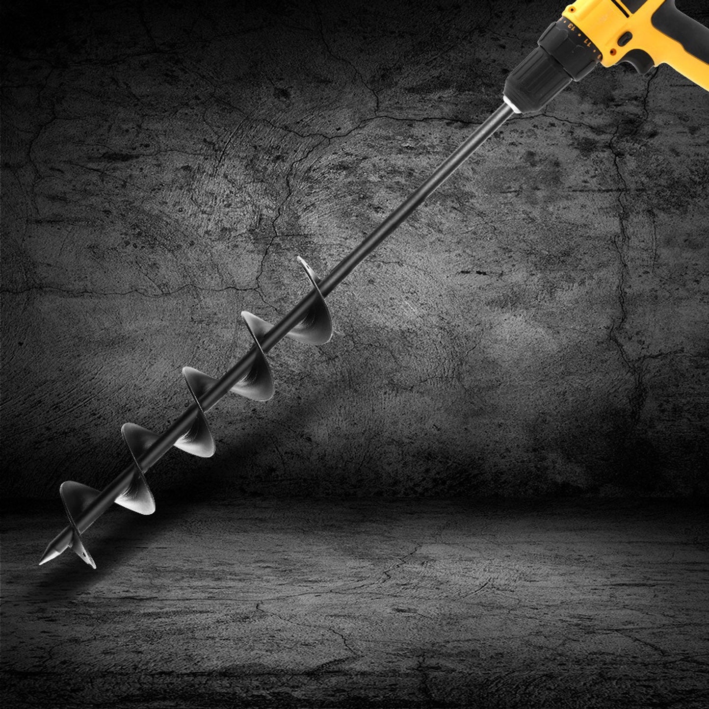 Black Power Garden Auger - 75 X 600MM
