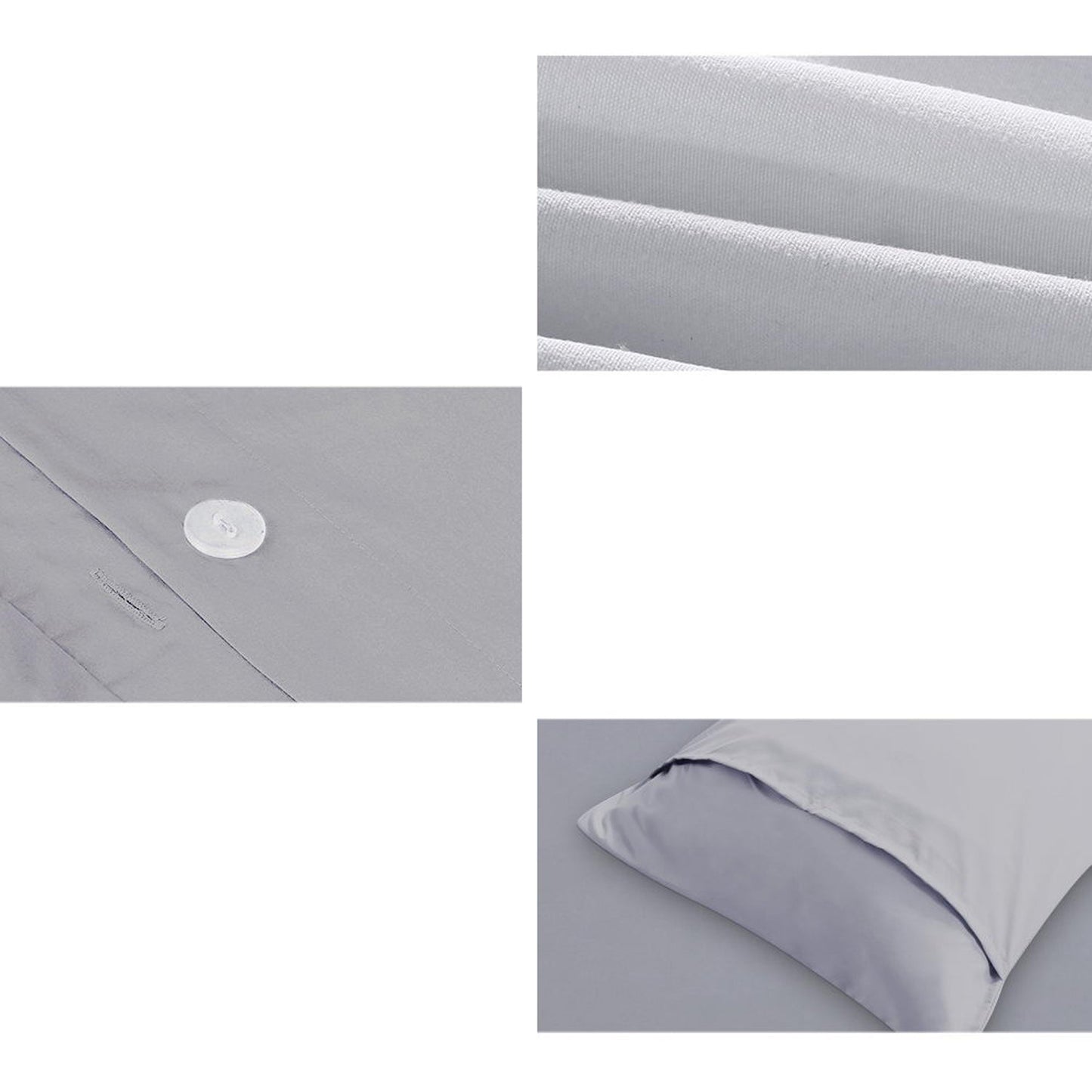 Quilt Cover Set Pillowcase Set - Grey