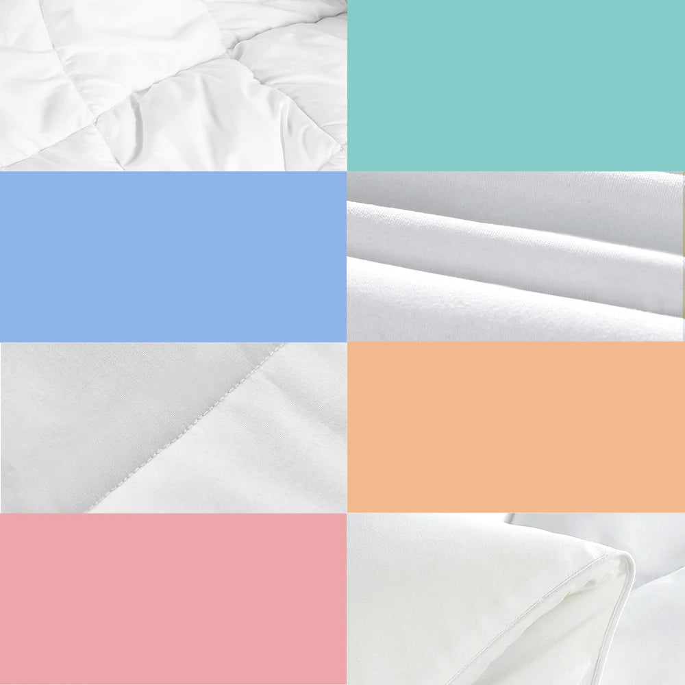 Bamboo Fibre Bed Quilt 400GSM White - Super King