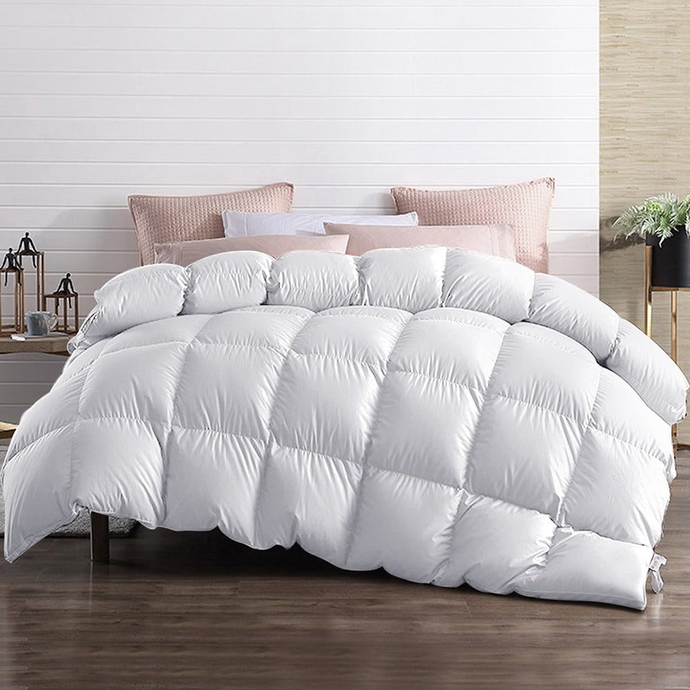 Goose Feather Down Bed Quilt - Super King