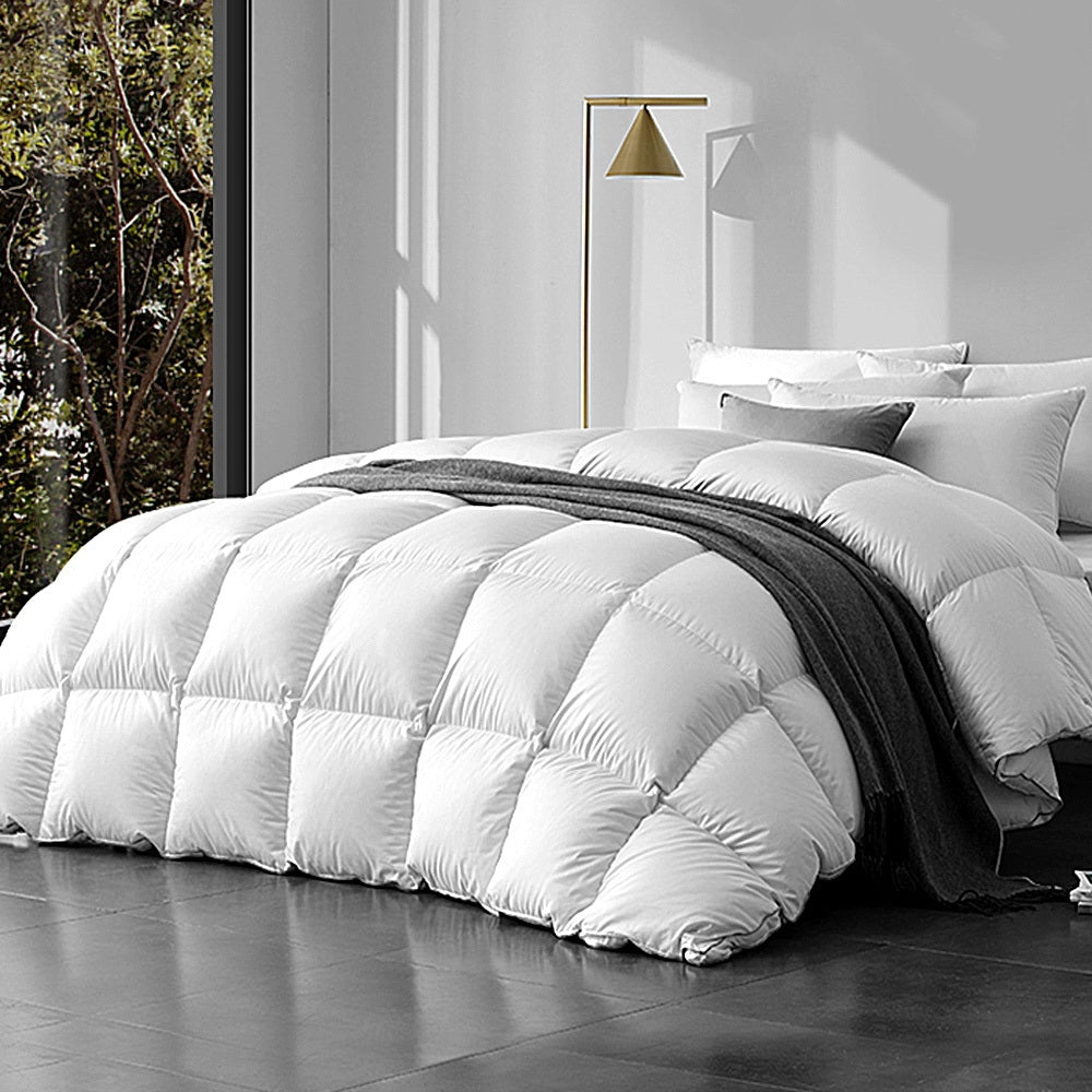 Goose Feather Down Bed Quilt Cover Set 800GSM - Super King