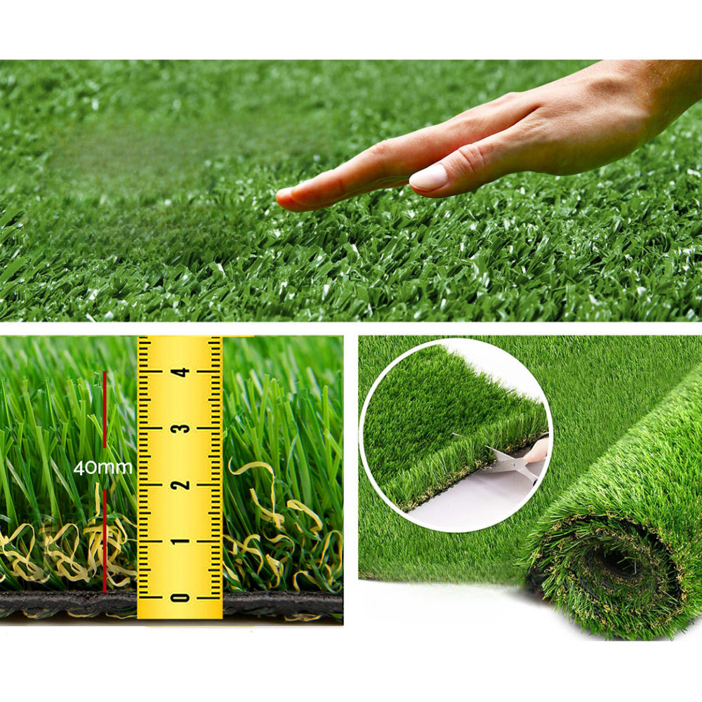 Artificial Grass 30mm 2mx5m 10sqm Synthetic Fake Turf Plants Plastic Lawn 4-coloured