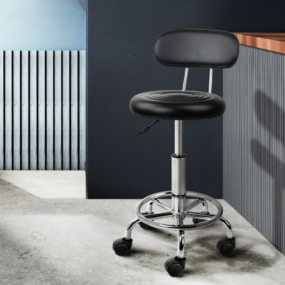 Salon Stool Swivel Chair Backrest Barber Hairdressing