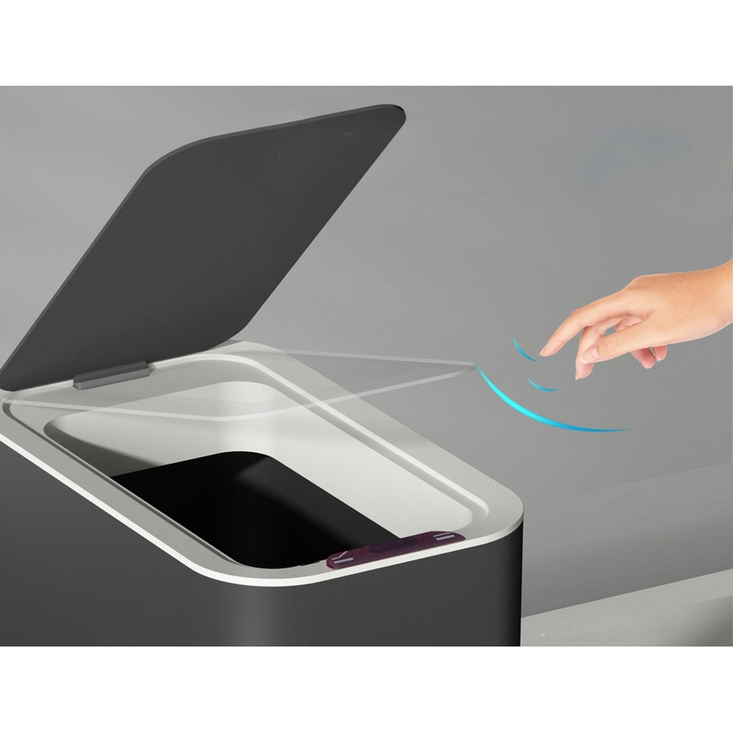 Motion Sensor Bin Automatic Rubbish Bins Waste Trash - Black 9L
