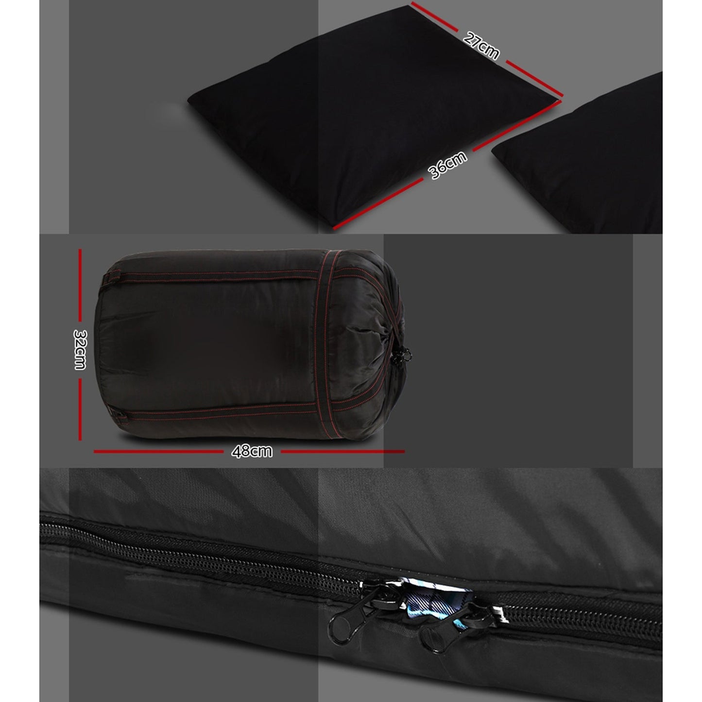 Thermal Double Sleeping Bag - 212cm x 148cm