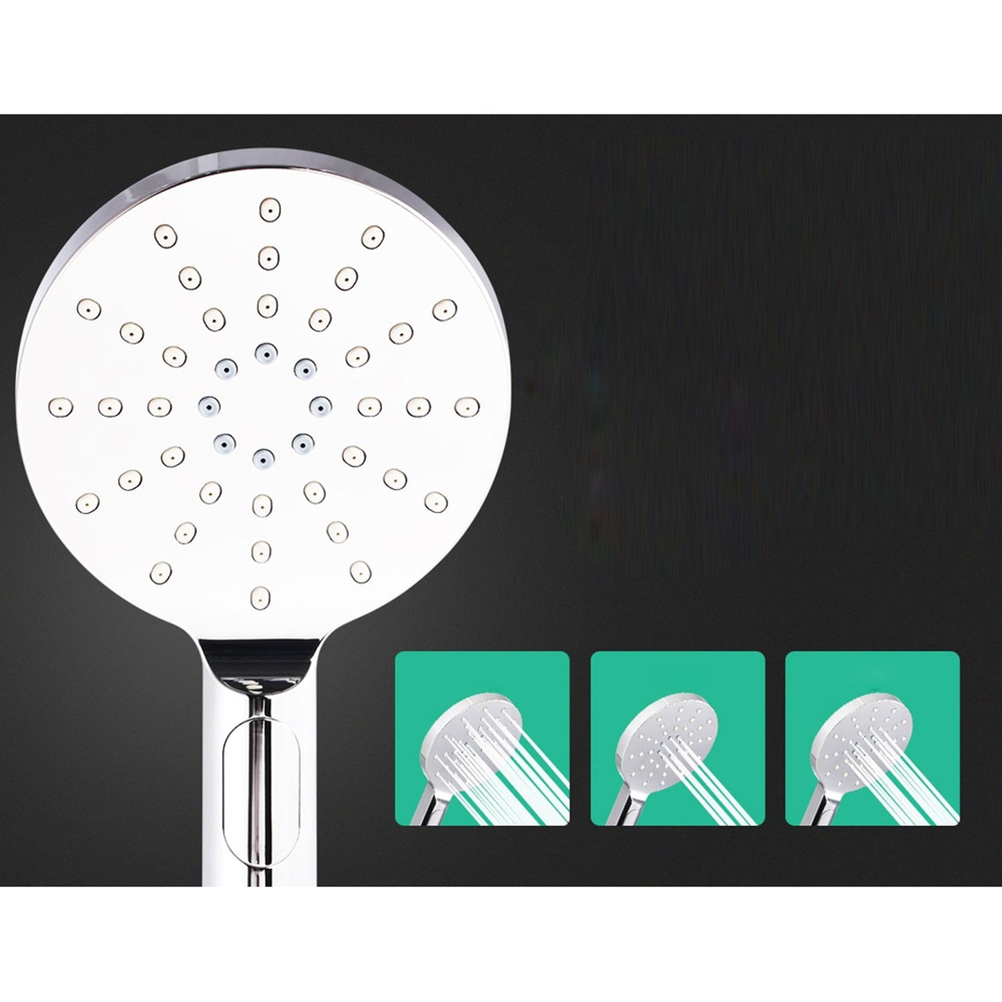 Stainless Steel Shower Head - 9 Inches