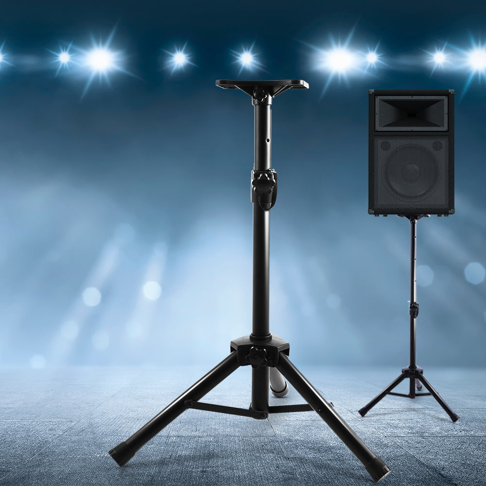 Adjustable 120CM Speaker Stand - Black - Set of 2