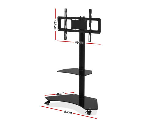 TV Floor Stand with Bracket Mount 32 to 70 inch - Black
