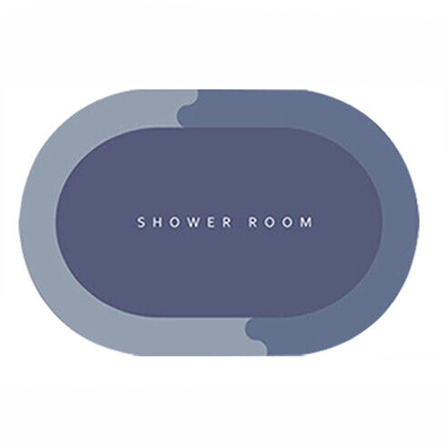 Blue Diatom Mud Non-Slip Floor Mat Bathroom Shower Kitchen Carpet Rug
